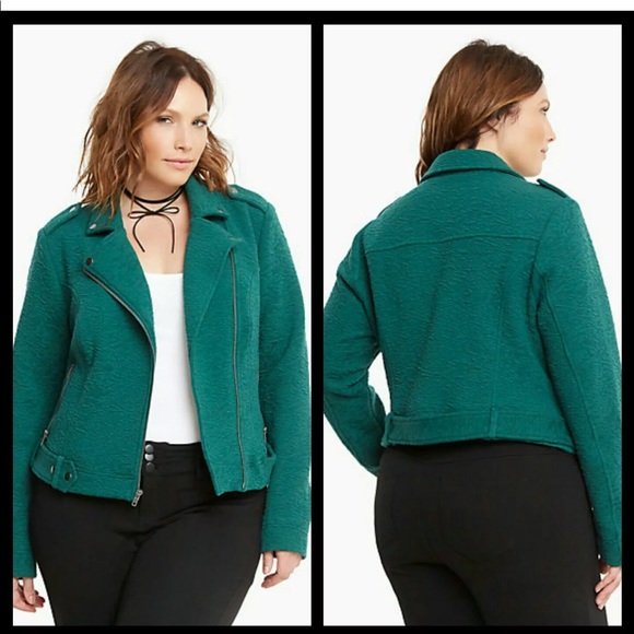 torrid green jacket